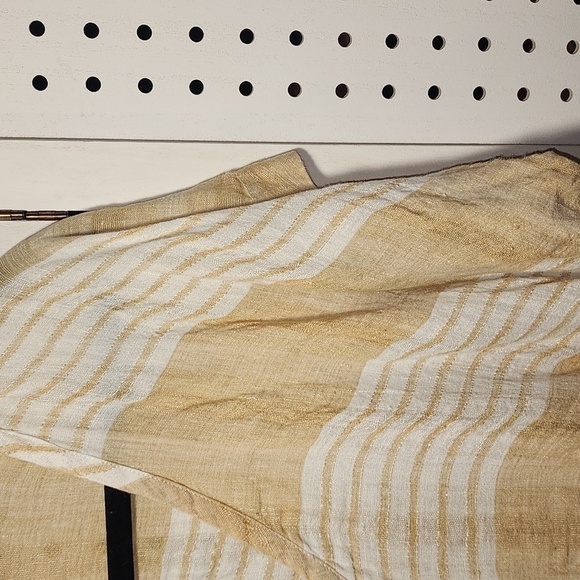 Anthropologie Akemi & Kin 100% Linen Tunic Top Size Medium Lagenlook Dolman - Picture 3 of 10